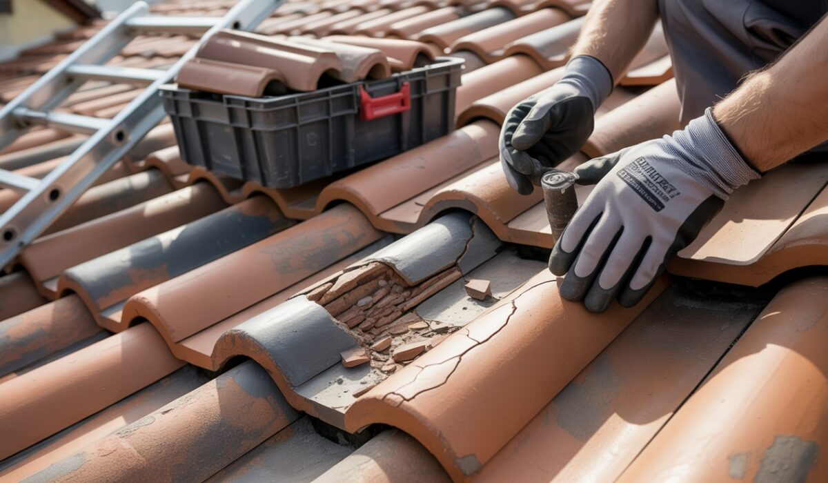 How to Repair Double Roman Roof Tiles
