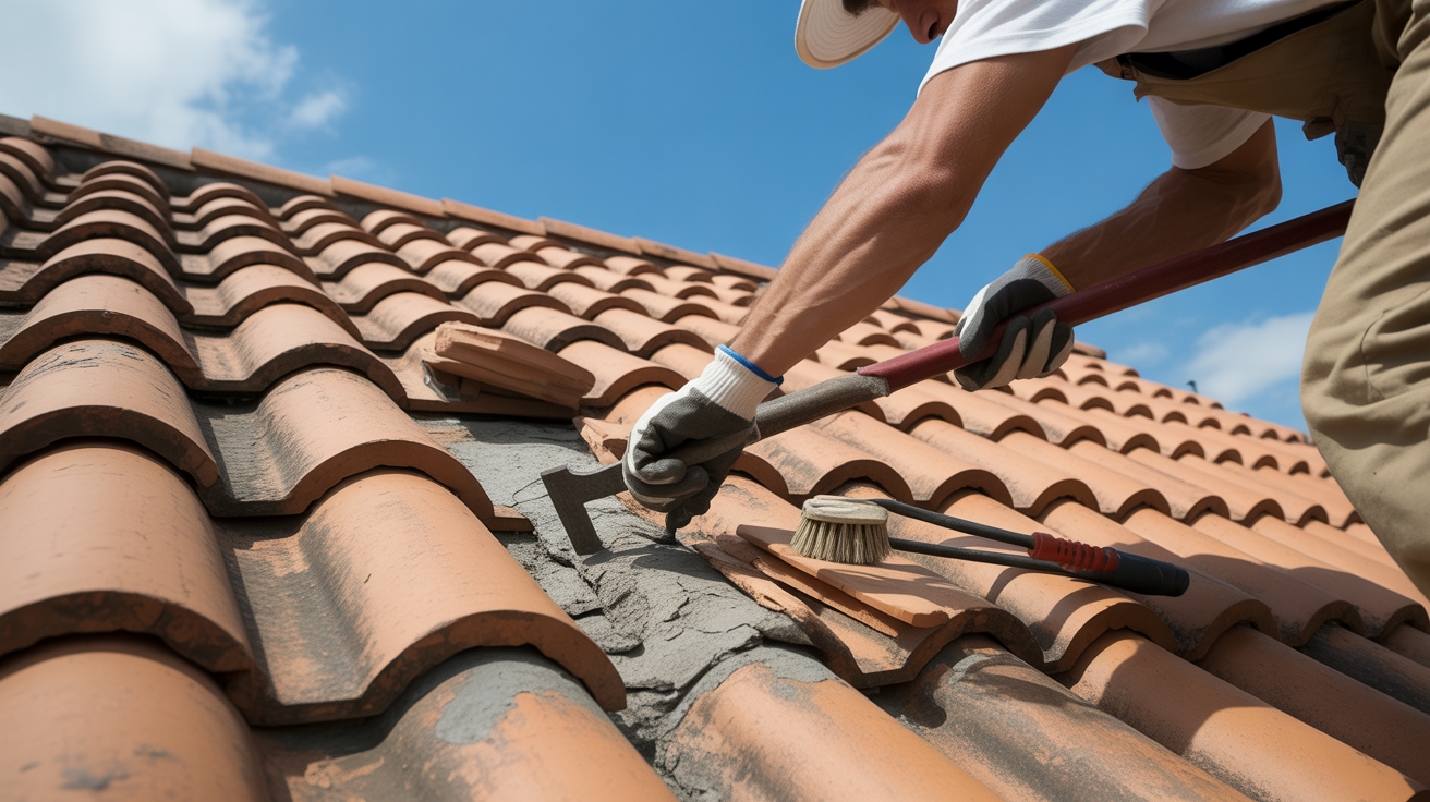 How to Repair Double Roman Roof Tiles