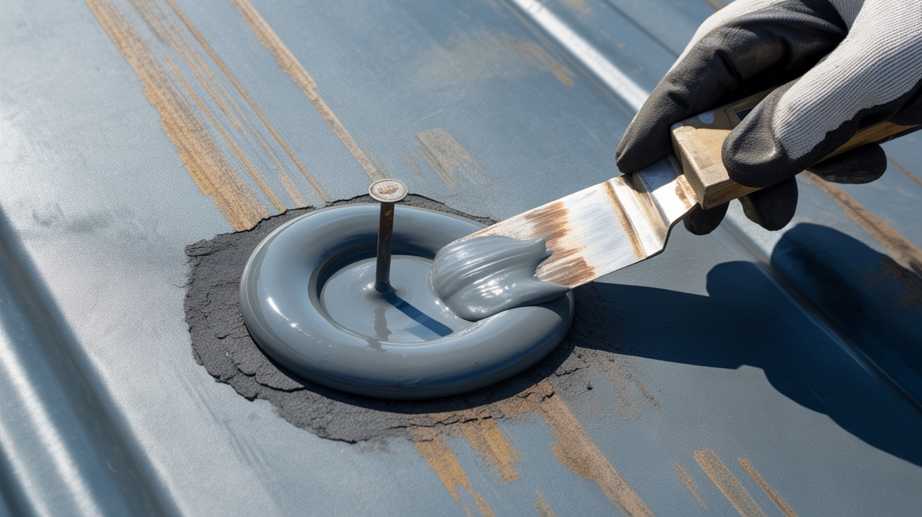 How to Repair Nail Holes in Metal Roof